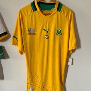 Puma South Africa Yellow and Green Men's rugby Jersey